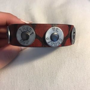 Leather Bracelet with Sayings